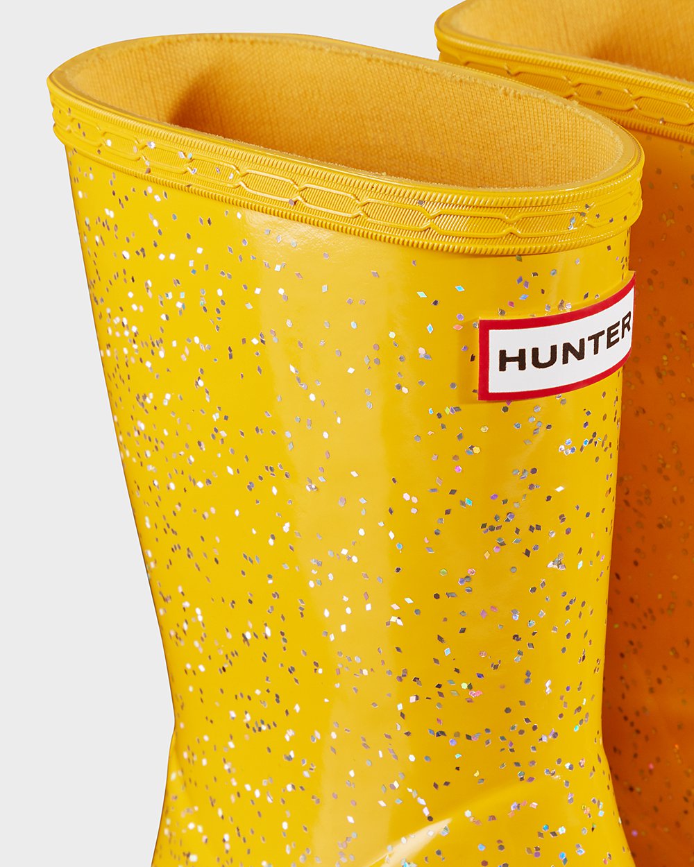 Kids Hunter Rain Boots Yellow - Original First Giant Glitter - 8702931-YK